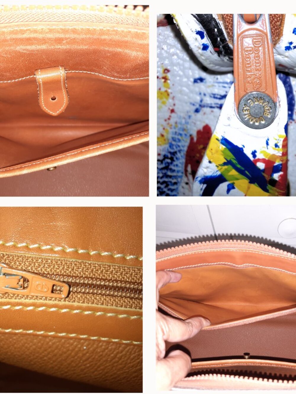 Vintage Dooney & Bourke Satchel Dooney & Bourke Dipinta Inspired Satchel - Picture 15 of 15